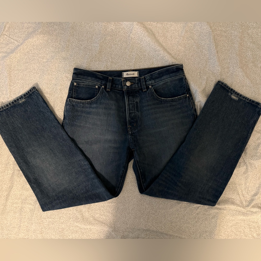 NWT Madewell The Dean Easy Straight Jeans